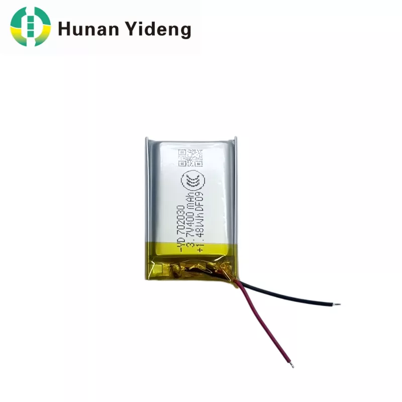 Batterie prismatique Li-ion 400 mAh pour dispositifs médicaux, lampes et lanternes