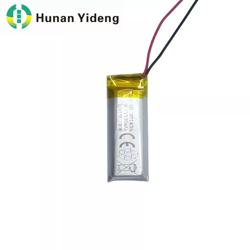 701435 Batterie Lipo prismatique carrée d'énergie de 1,11 Wh pour les rubans lumineux