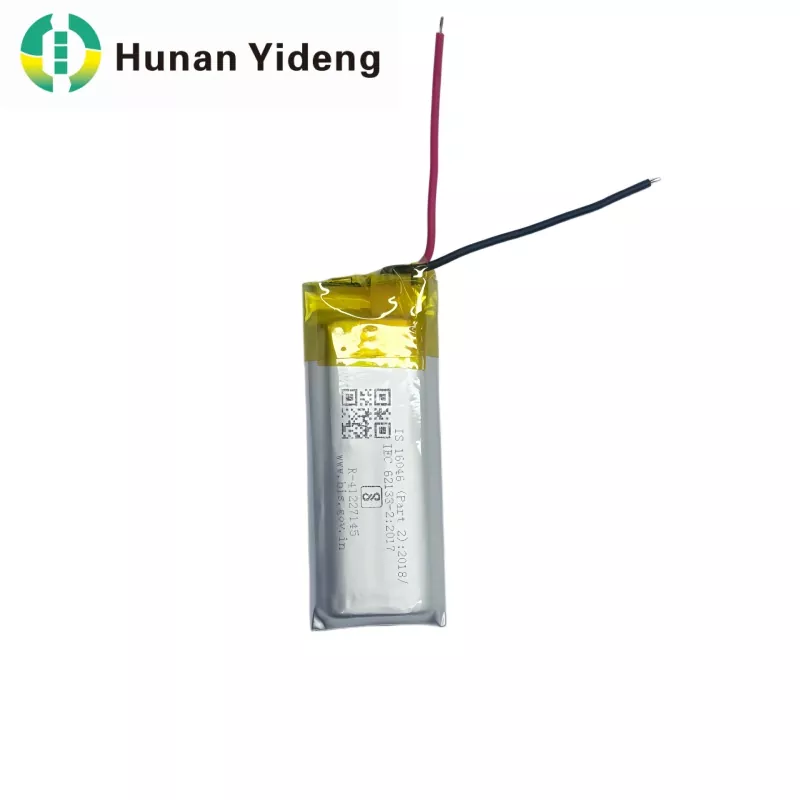 paquet de batterie d'ion de Li de 801435 3.7v 500mah 1.48wh pour la serrure de porte futée