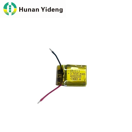 451012 35mah Li Polymer Battery for Bluetooth Headset