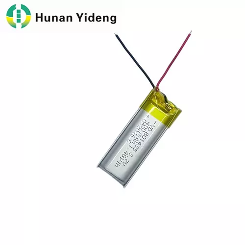 801435 3.7v 500mah Li Ion Battery Pack 1.48wh for Smart Door Lock